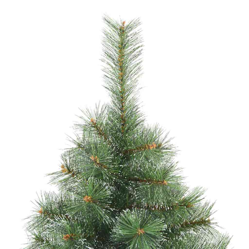 Artificial Hinged Christmas Tree Snow Flocked Green 240 cm