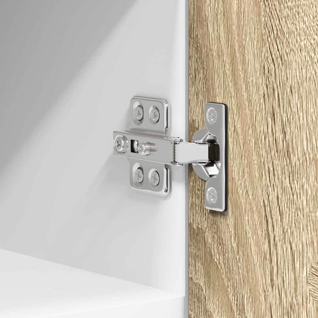 Hanging Cabinet Sonoma Oak and White 30 x 31 x 40 cm