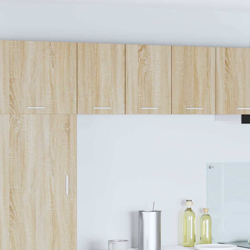 Hanging Cabinet Sonoma Oak and White 30 x 31 x 40 cm