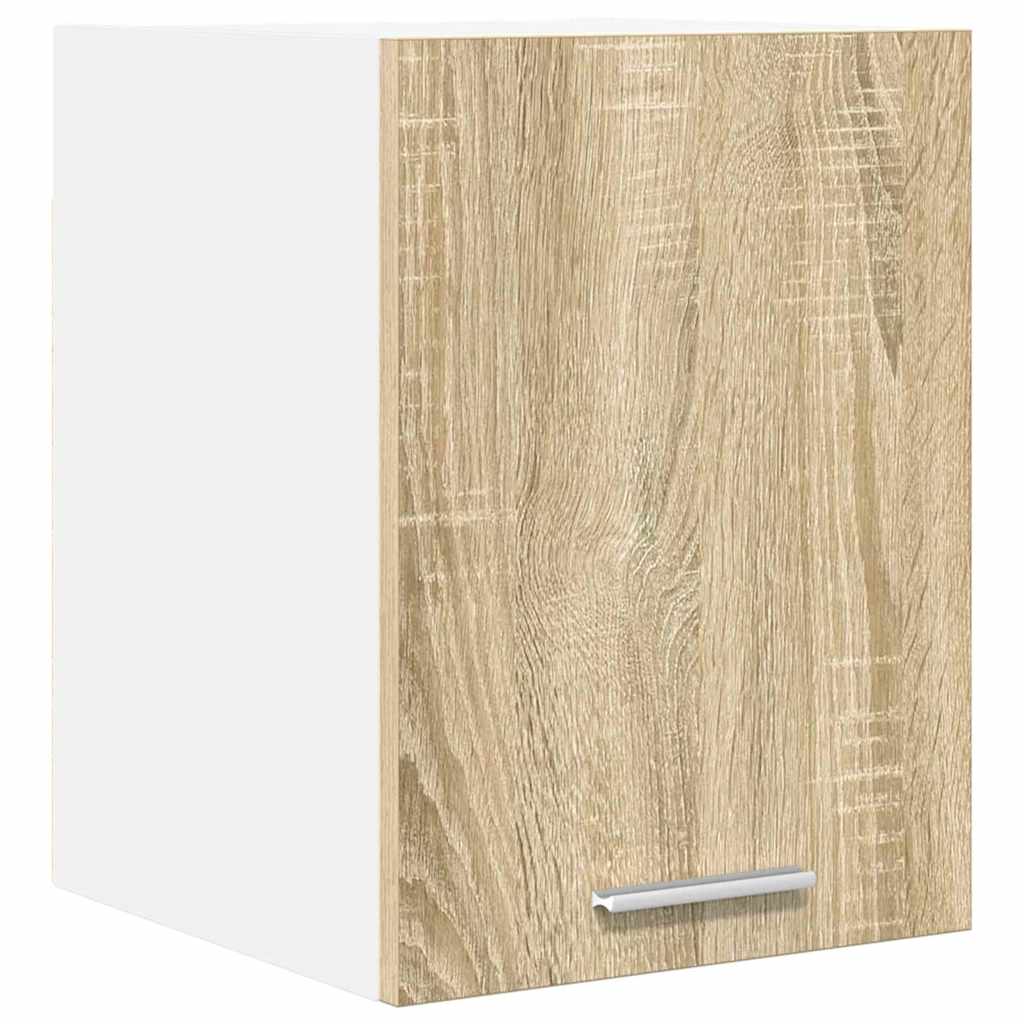 Hanging Cabinet Sonoma Oak and White 30 x 31 x 40 cm