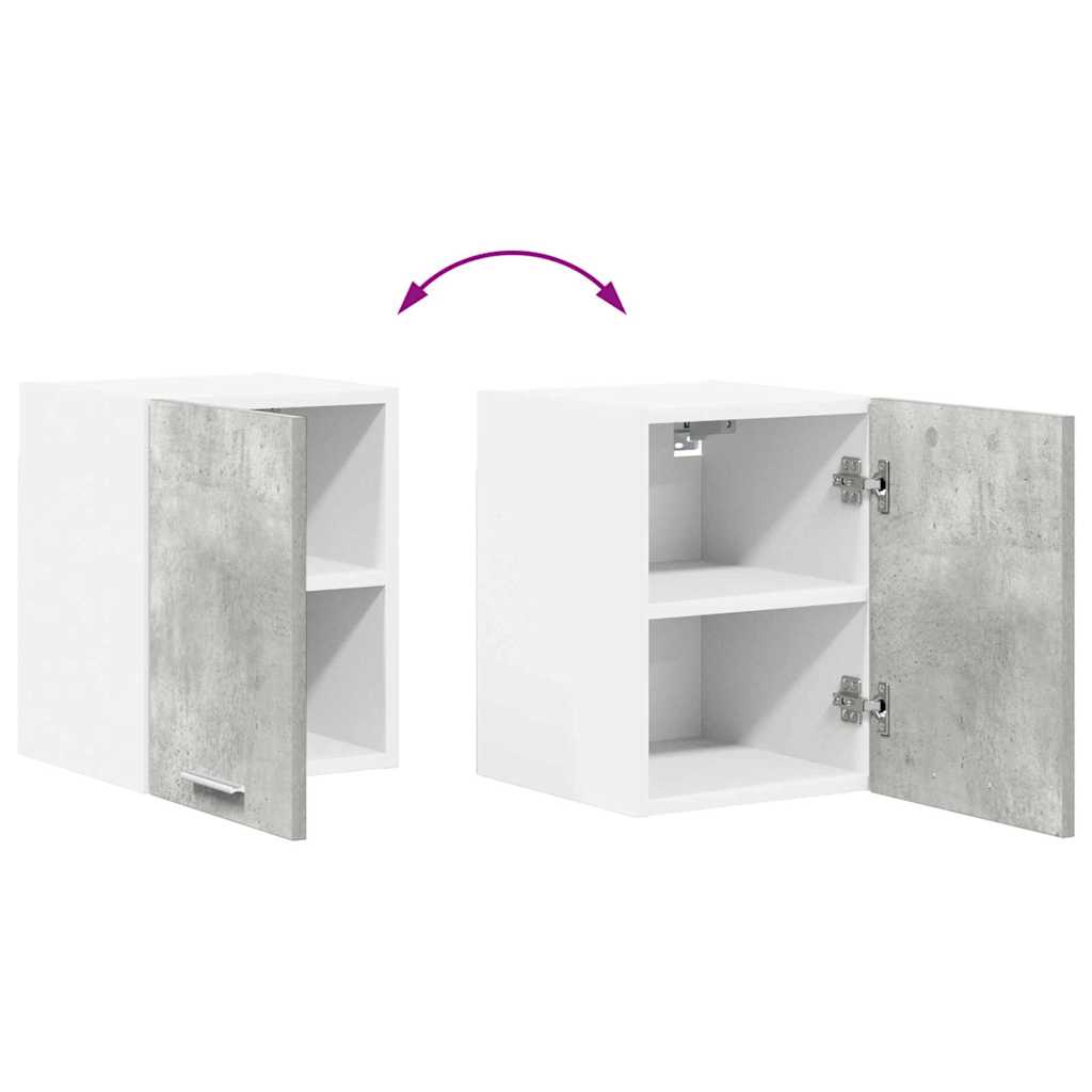 Hanging Cabinet Concrete Grey and White 30 x 31 x 40 cm