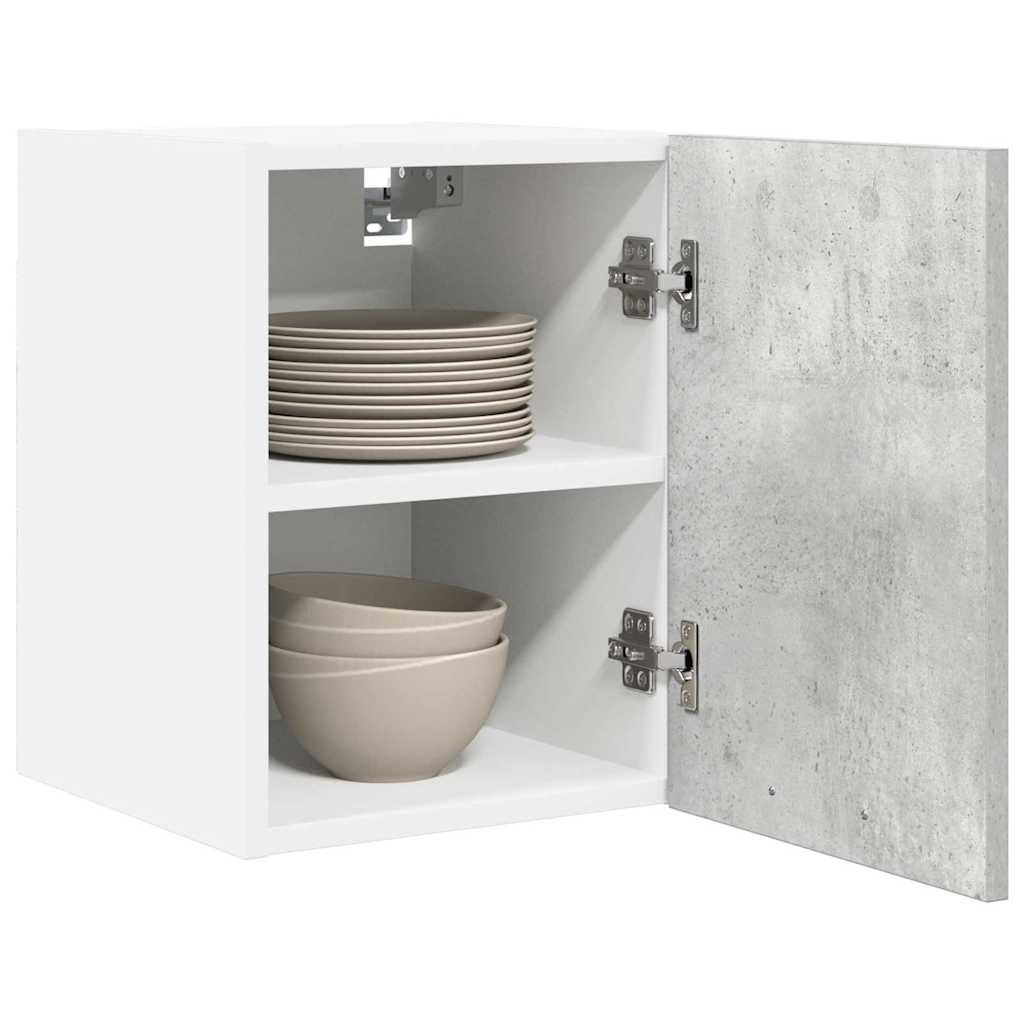 Hanging Cabinet Concrete Grey and White 30 x 31 x 40 cm