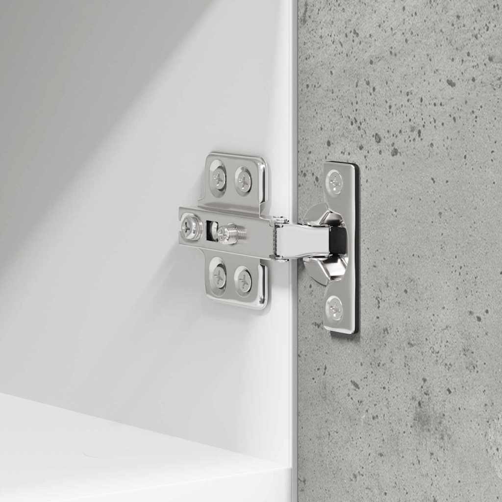 Hanging Cabinet 2 pcs Concrete Grey and White 30 x 31 x 40 cm