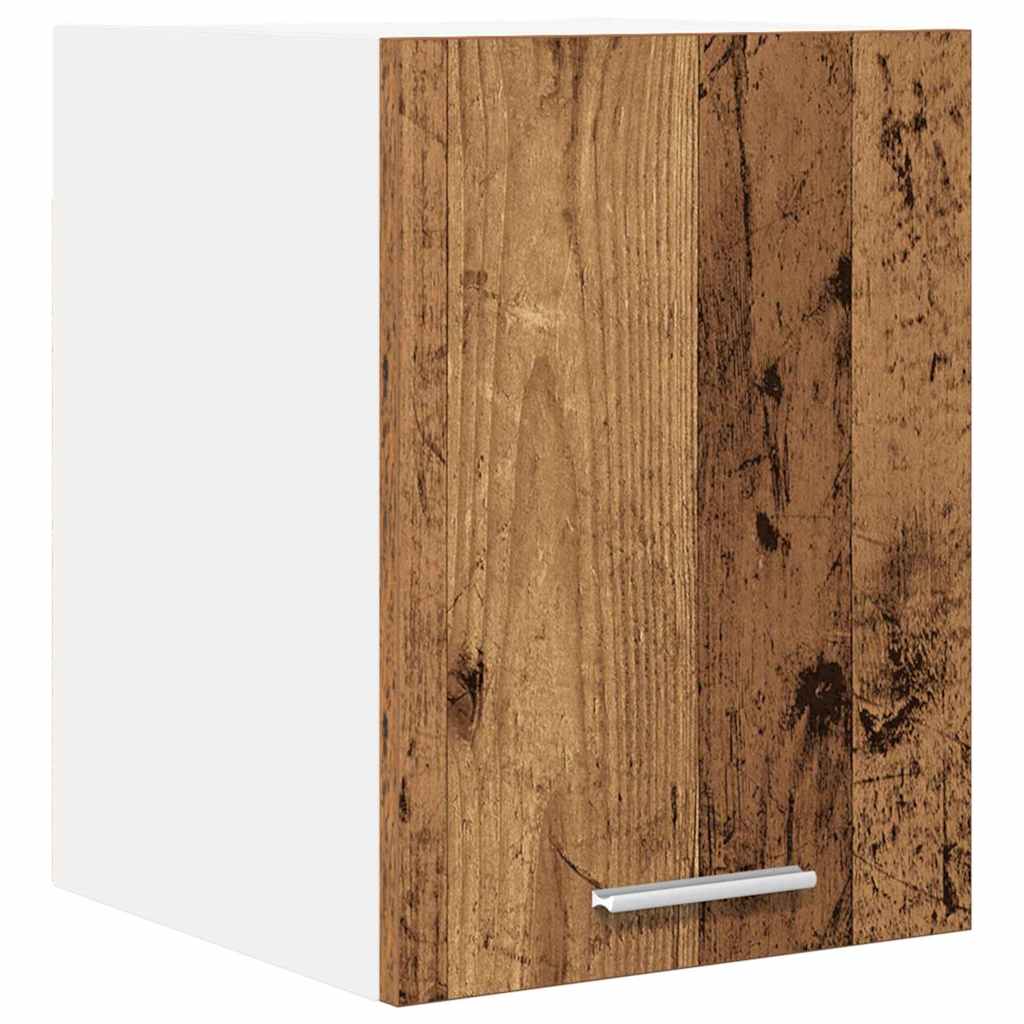Hanging Cabinet with Storage Old Wood and White 30 x 31 x 40 cm