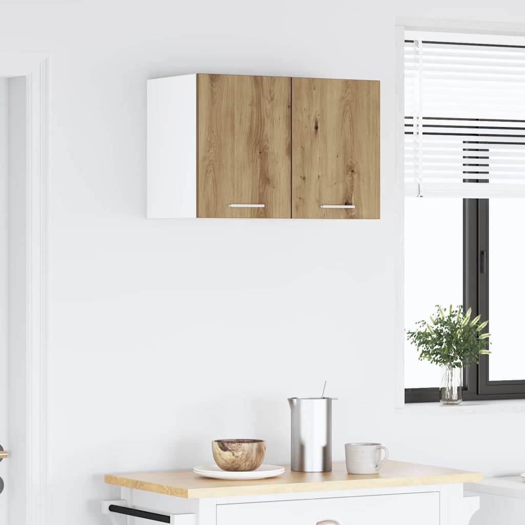 Hanging Cabinet Artisan Oak and White 30 x 31 x 40 cm