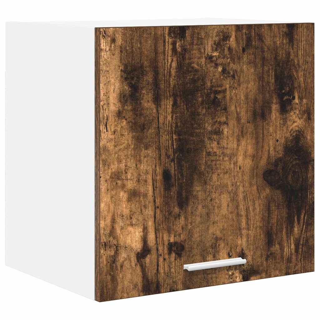 Hanging Cabinet 2 pcs Smoked Oak and White 40 x 31 x 40 cm
