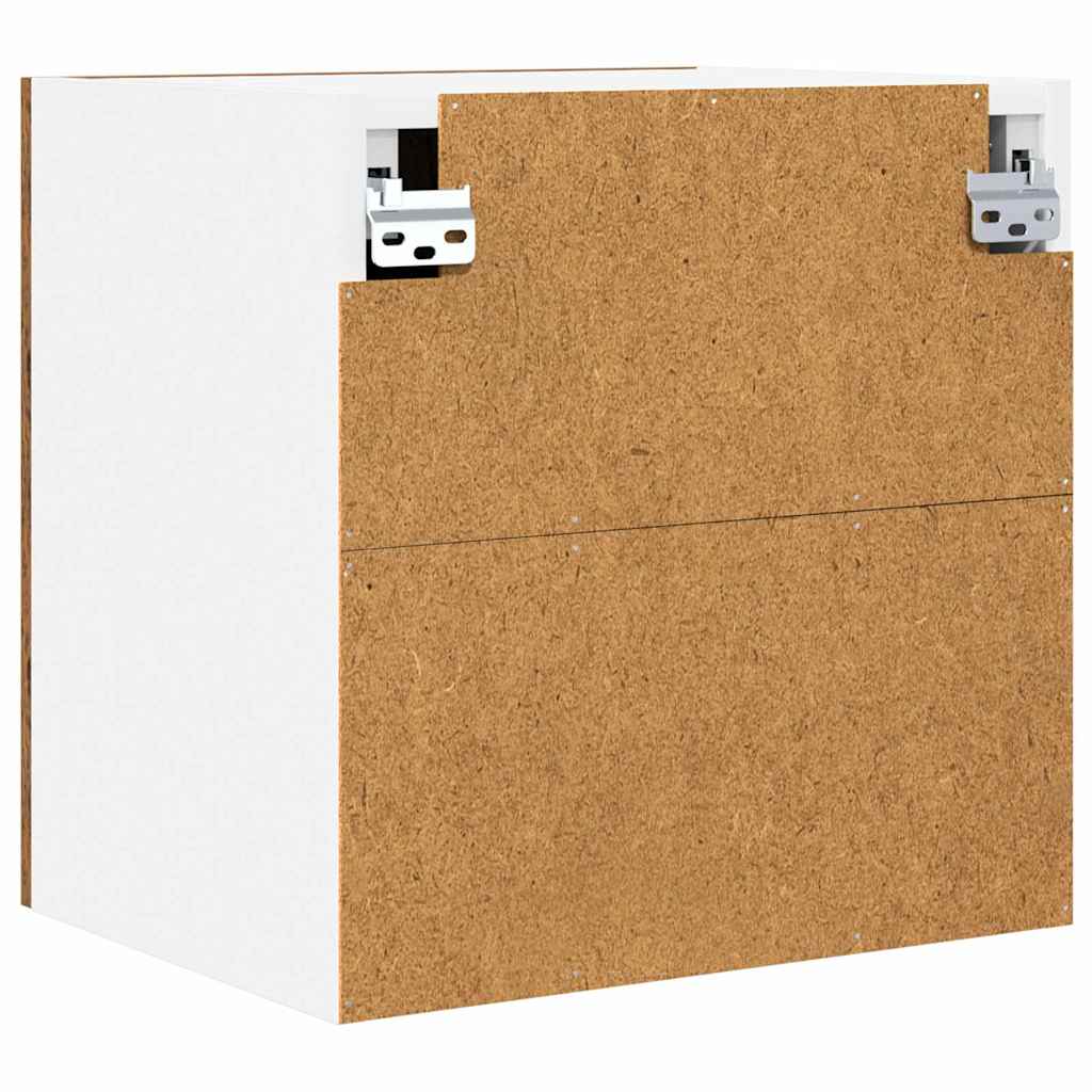 Hanging Cabinet with Storage Old Wood and White 40 x 31 x 40 cm