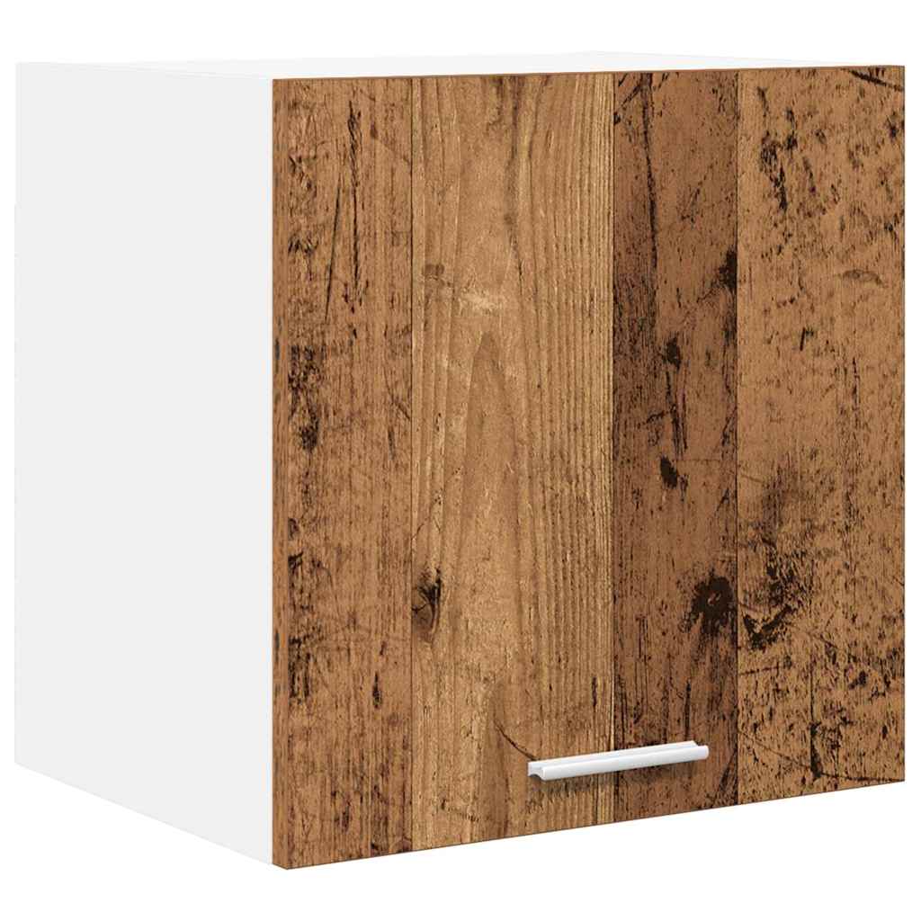Hanging Cabinet 2 pcs Old Wood and White 40 x 31 x 40 cm