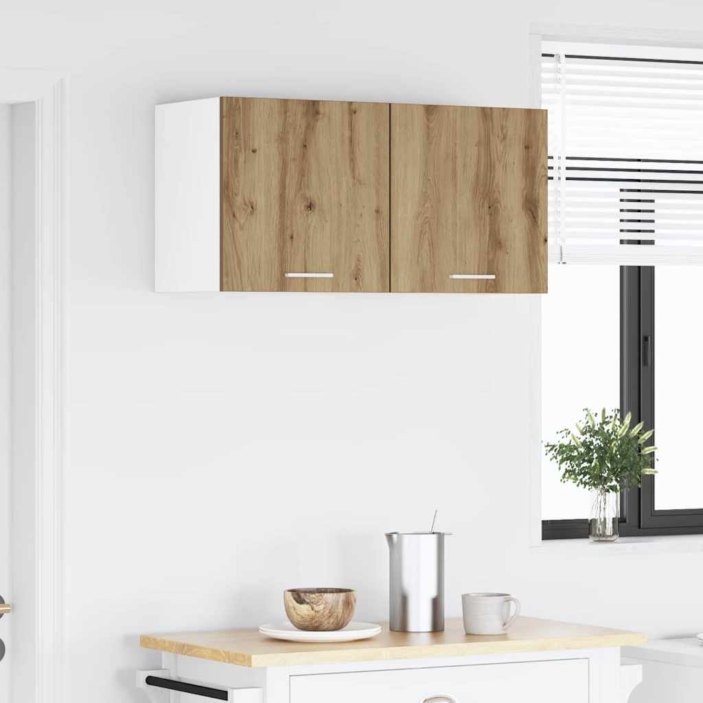 Hanging Cabinet Artisan Oak and White 40 x 31 x 40 cm
