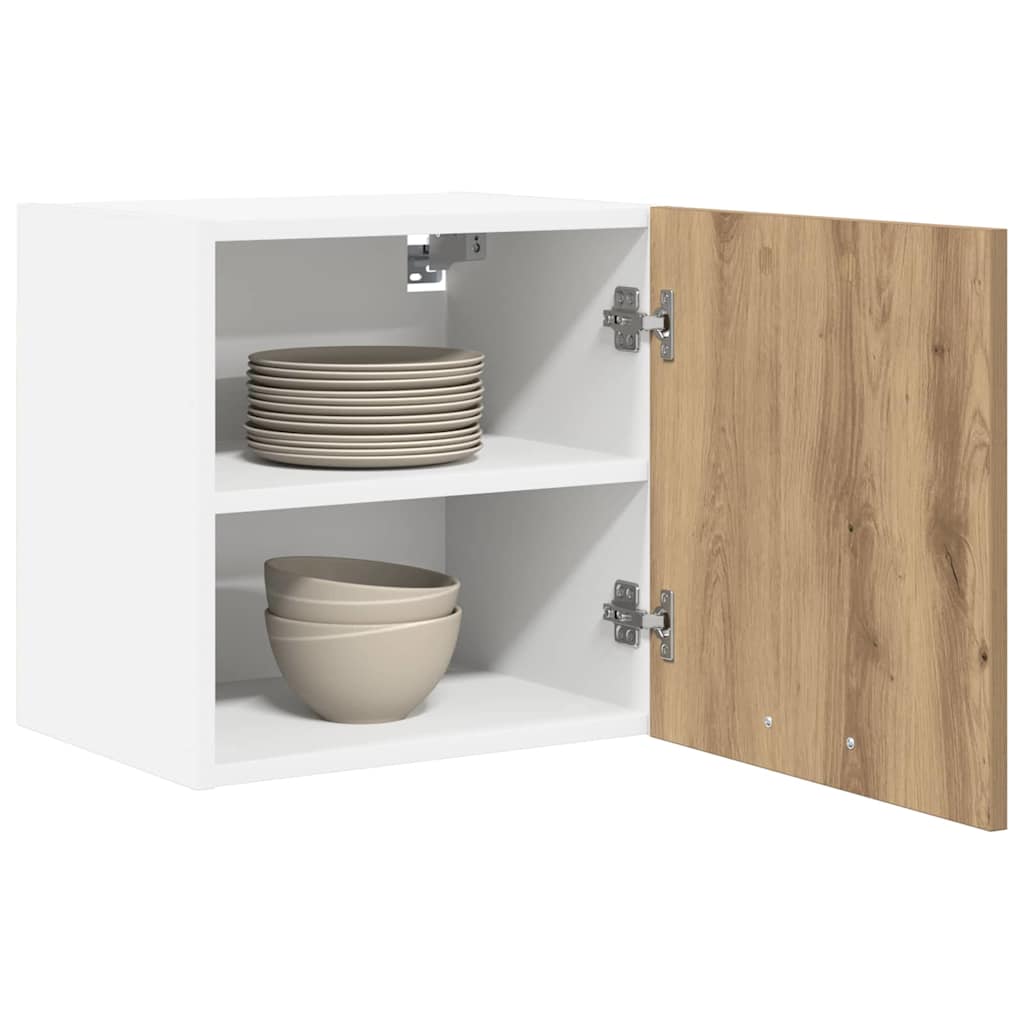 Hanging Cabinet Artisan Oak and White 40 x 31 x 40 cm