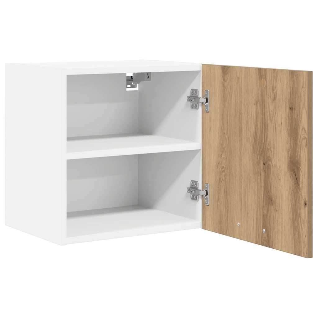 Hanging Cabinet 2 pcs Artisan Oak and White 40 x 31 x 40 cm