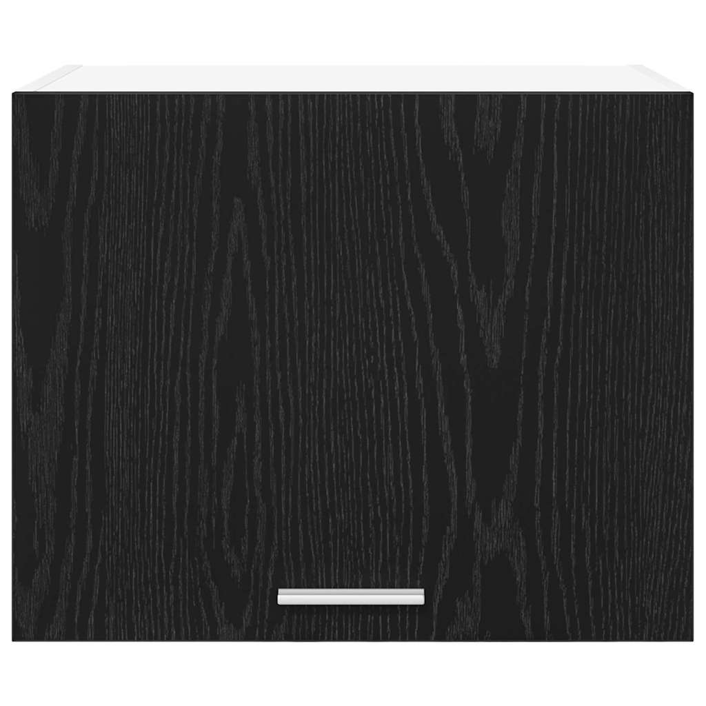 Hanging Cabinet Black Oak and White 50 x 31 x 40 cm