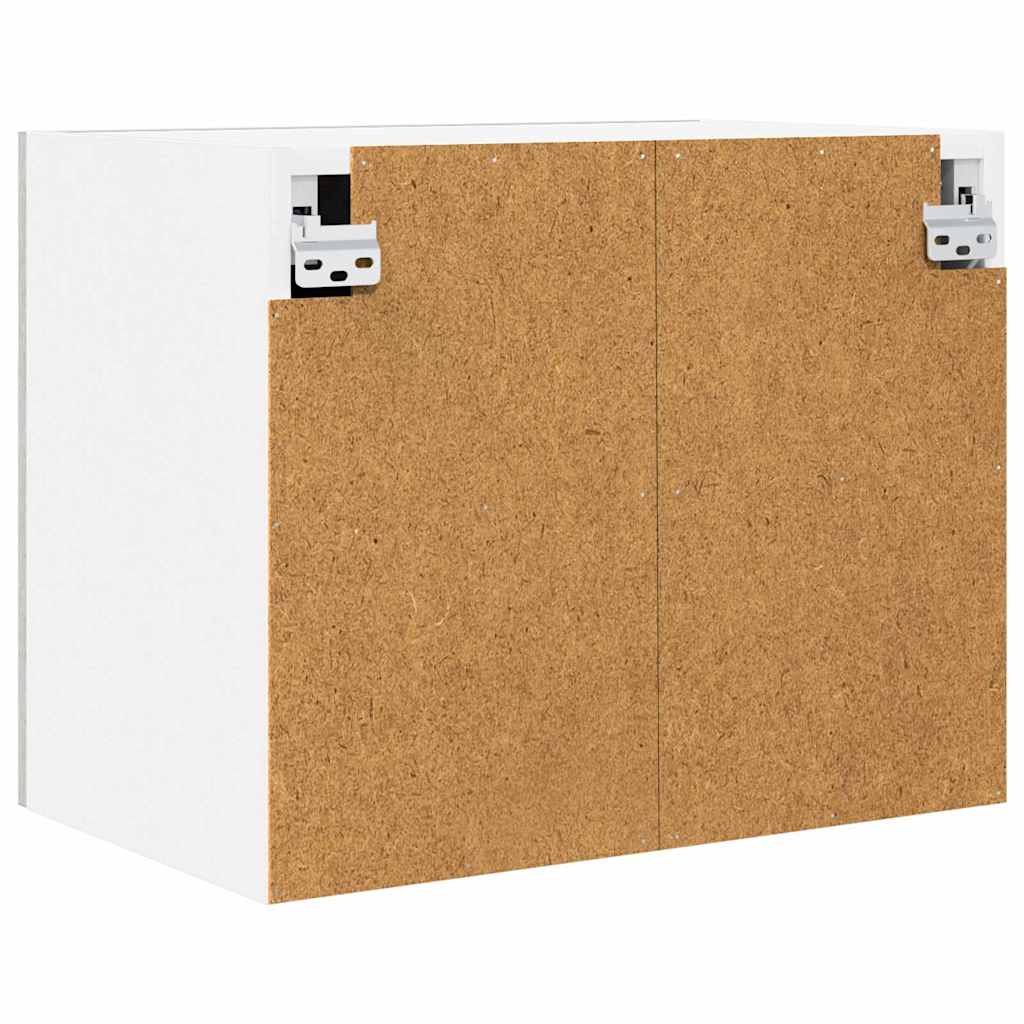 Hanging Cabinet 2 pcs Concrete Grey and White 50 x 31 x 40 cm