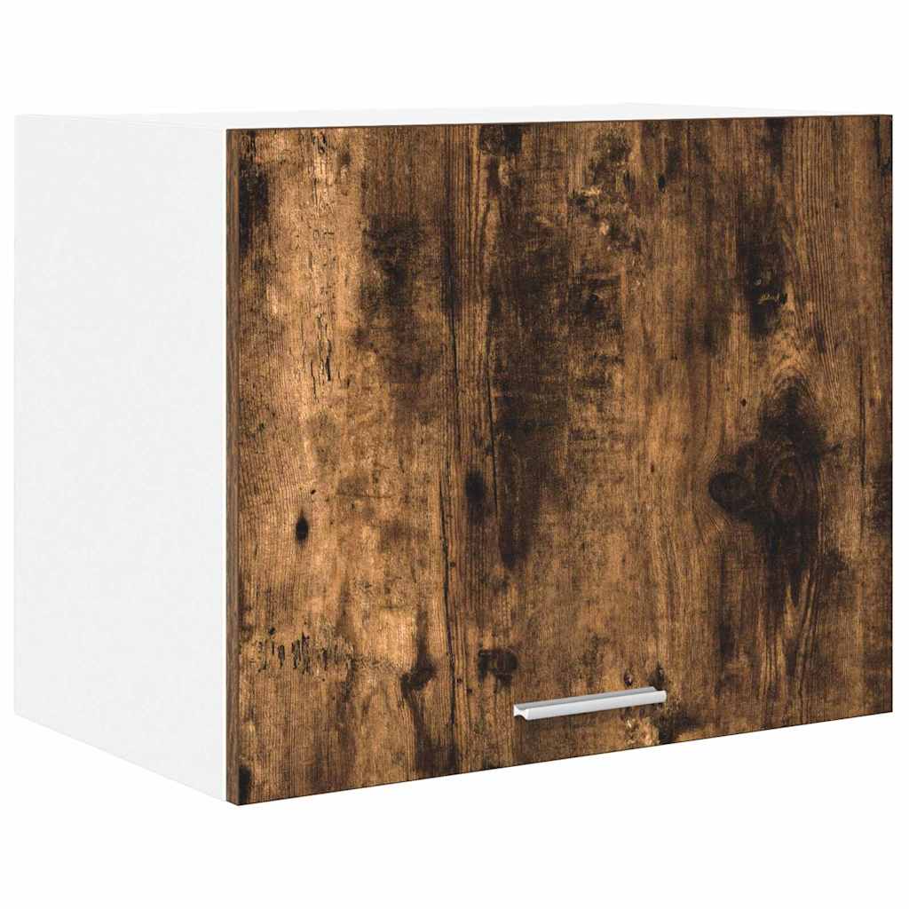 Hanging Cabinet 2 pcs Smoked Oak and White 50 x 31 x 40 cm