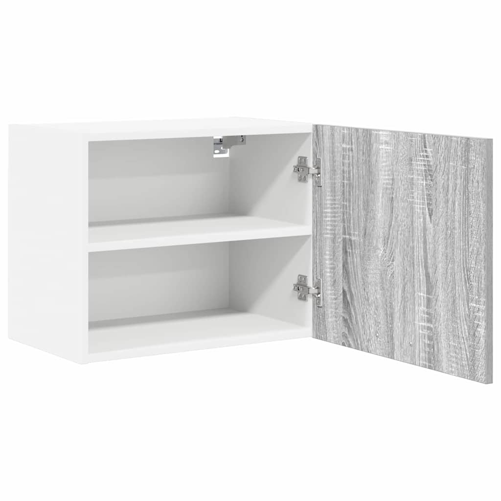Hanging Cabinet 2 pcs Grey Sonoma and White 50 x 31 x 40 cm