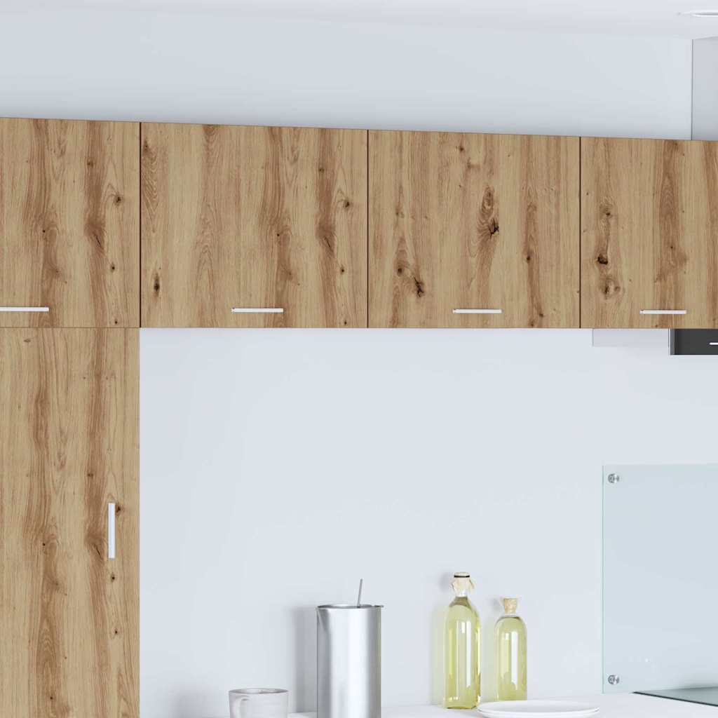 Hanging Cabinet 2 pcs Artisan Oak and White 50 x 31 x 40 cm