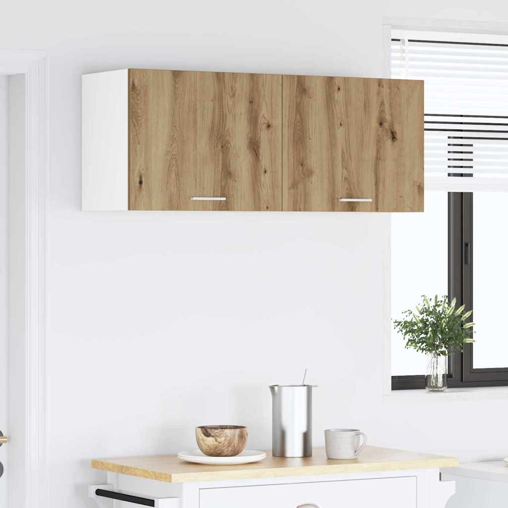 Hanging Cabinet 2 pcs Artisan Oak and White 50 x 31 x 40 cm