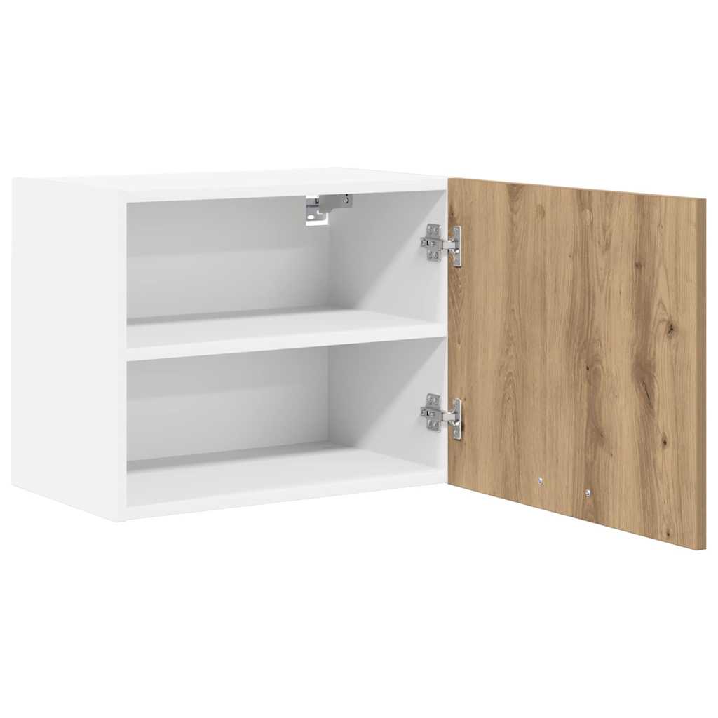 Hanging Cabinet 2 pcs Artisan Oak and White 50 x 31 x 40 cm