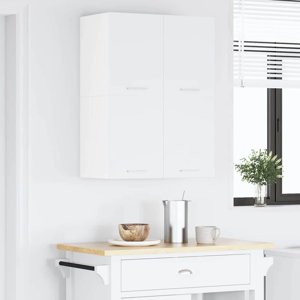 Hanging Cabinet with 2 Doors White 60 x 31 x 40 cm