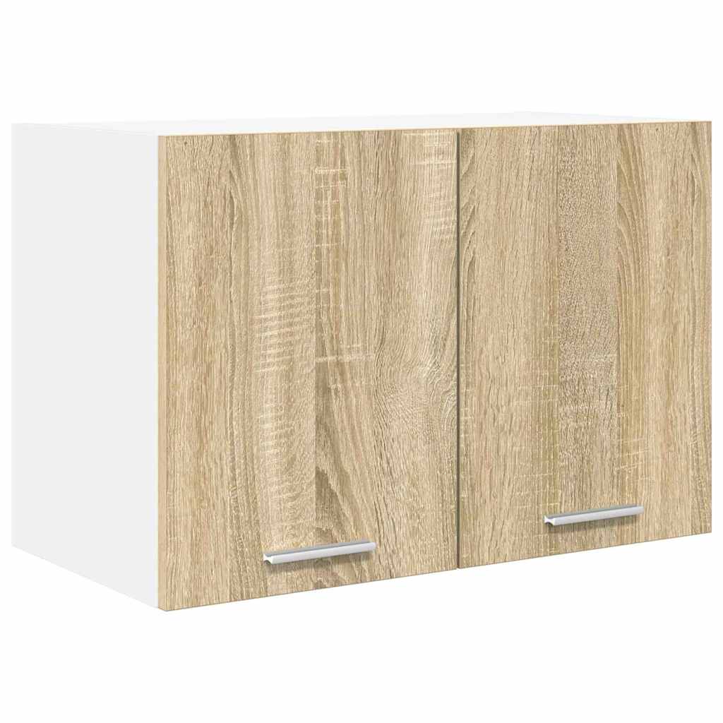 Hanging Cabinet Sonoma Oak and White 60 x 31 x 40 cm