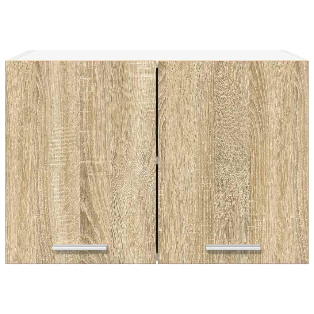 Hanging Cabinet Sonoma Oak and White 60 x 31 x 40 cm