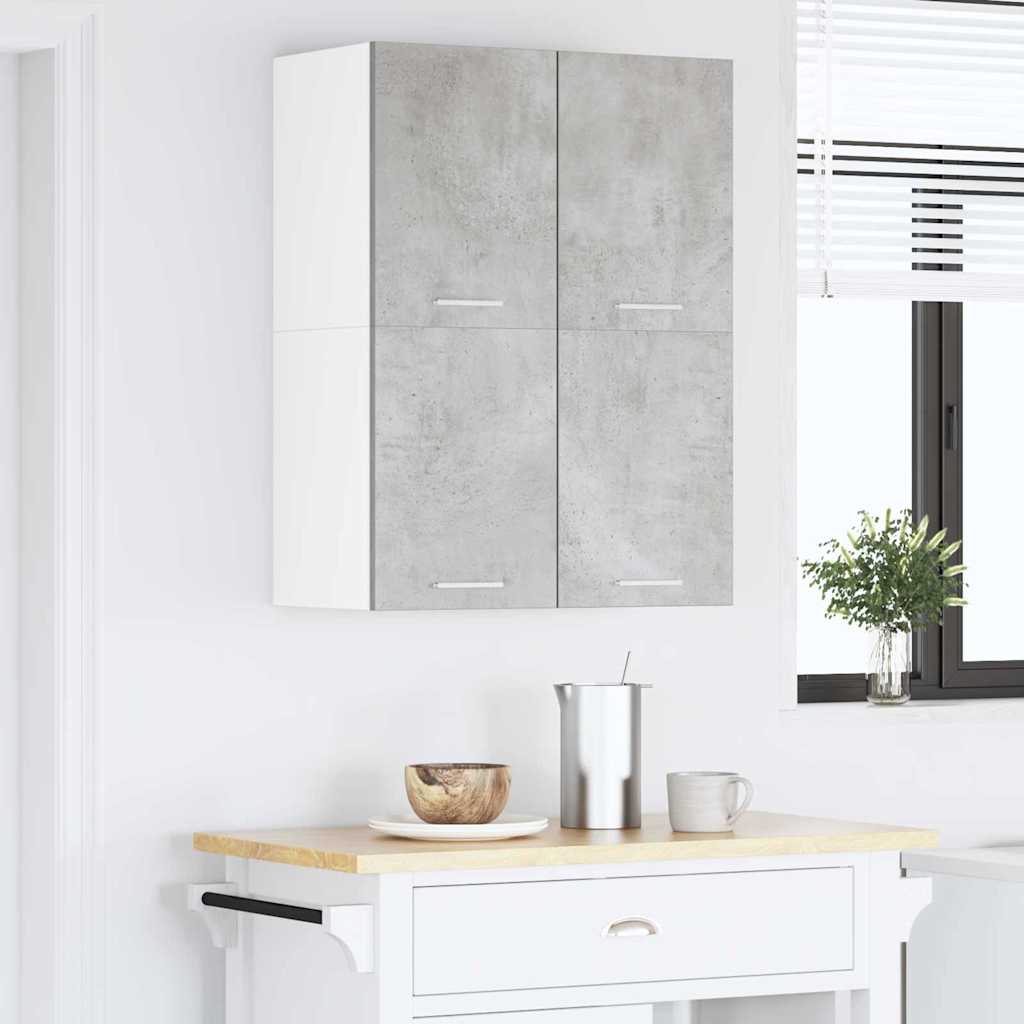 Hanging Cabinet Concrete Grey and White 60 x 31 x 40 cm