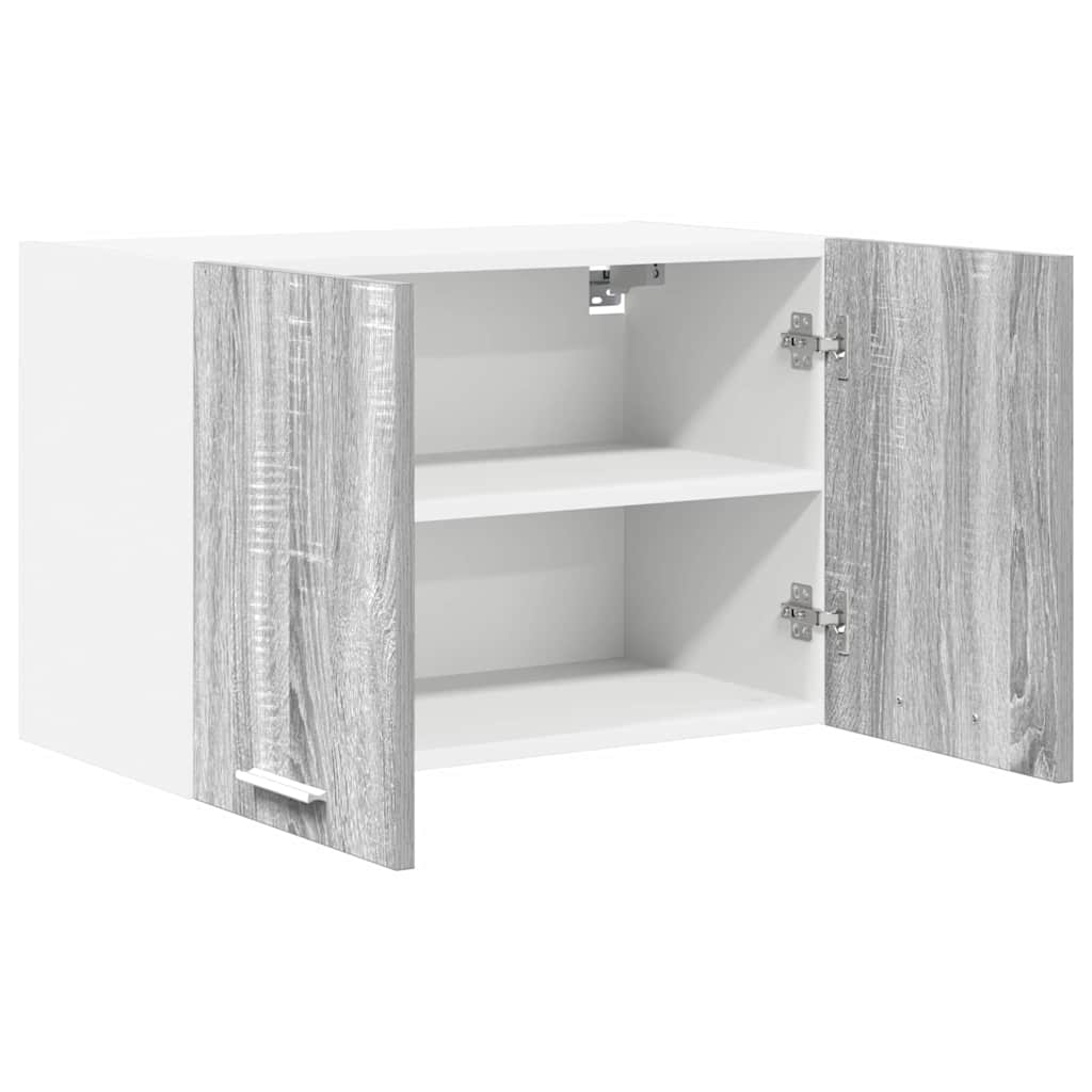 Hanging Cabinet Grey Sonoma and White 60 x 31 x 40 cm