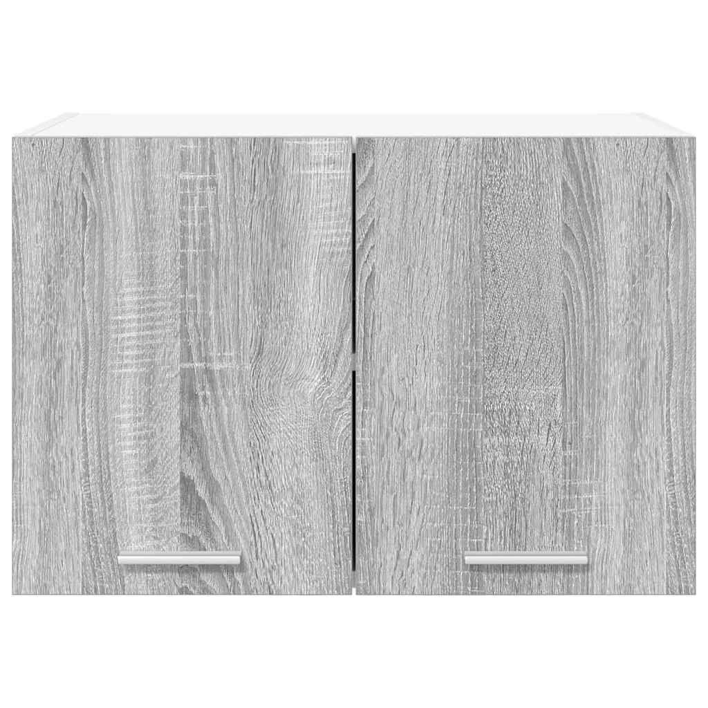Hanging Cabinet Grey Sonoma and White 60 x 31 x 40 cm