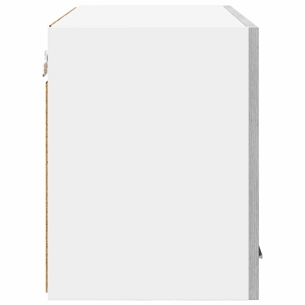 Hanging Cabinet Grey Sonoma and White 60 x 31 x 40 cm