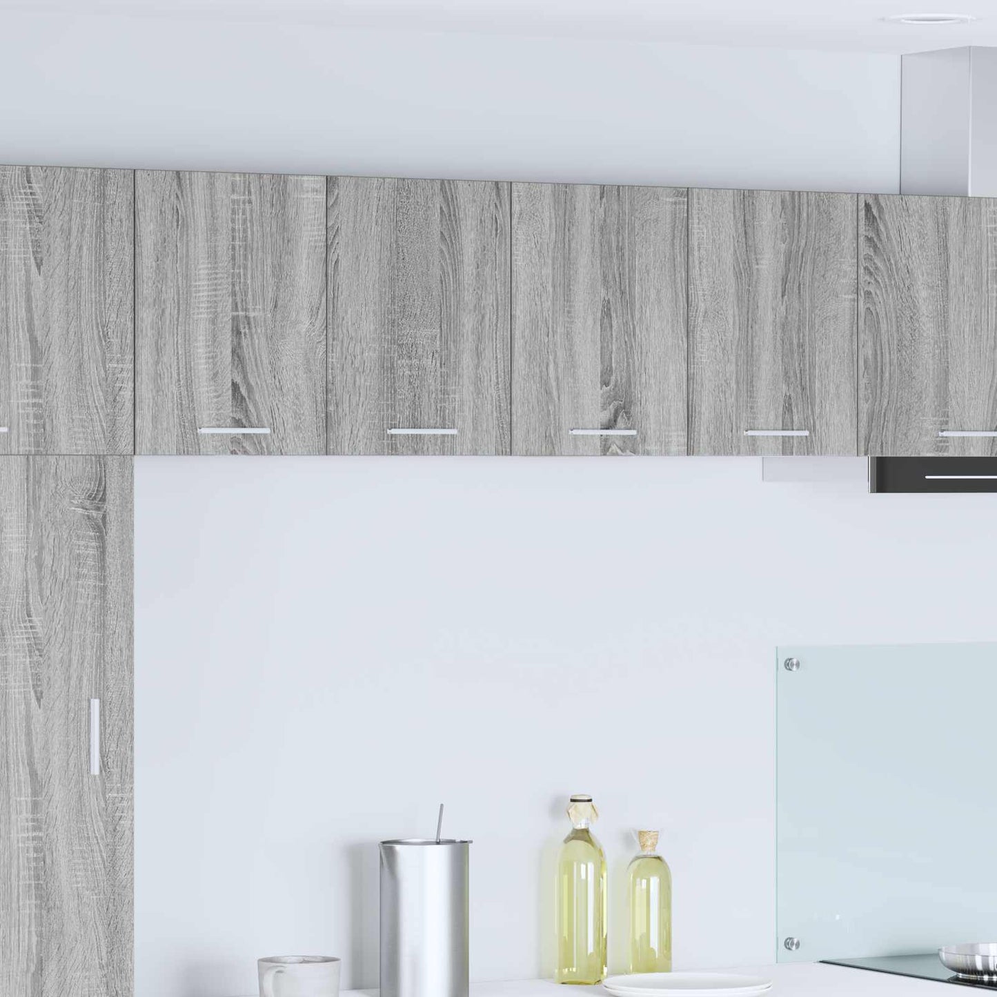 Hanging Cabinet 2 pcs Grey Sonoma and White 60 x 31 x 40 cm
