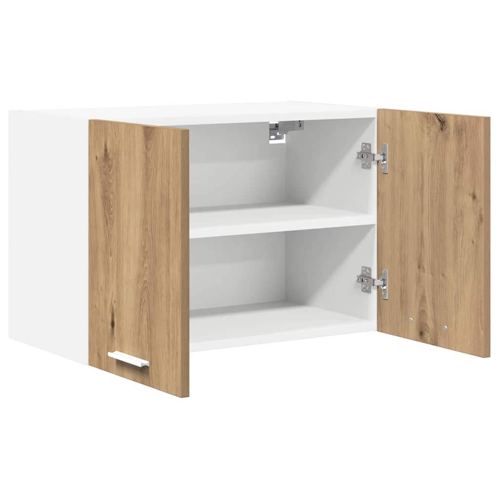 Hanging Cabinet 2 pcs Artisan Oak and White 60 x 31 x 40 cm
