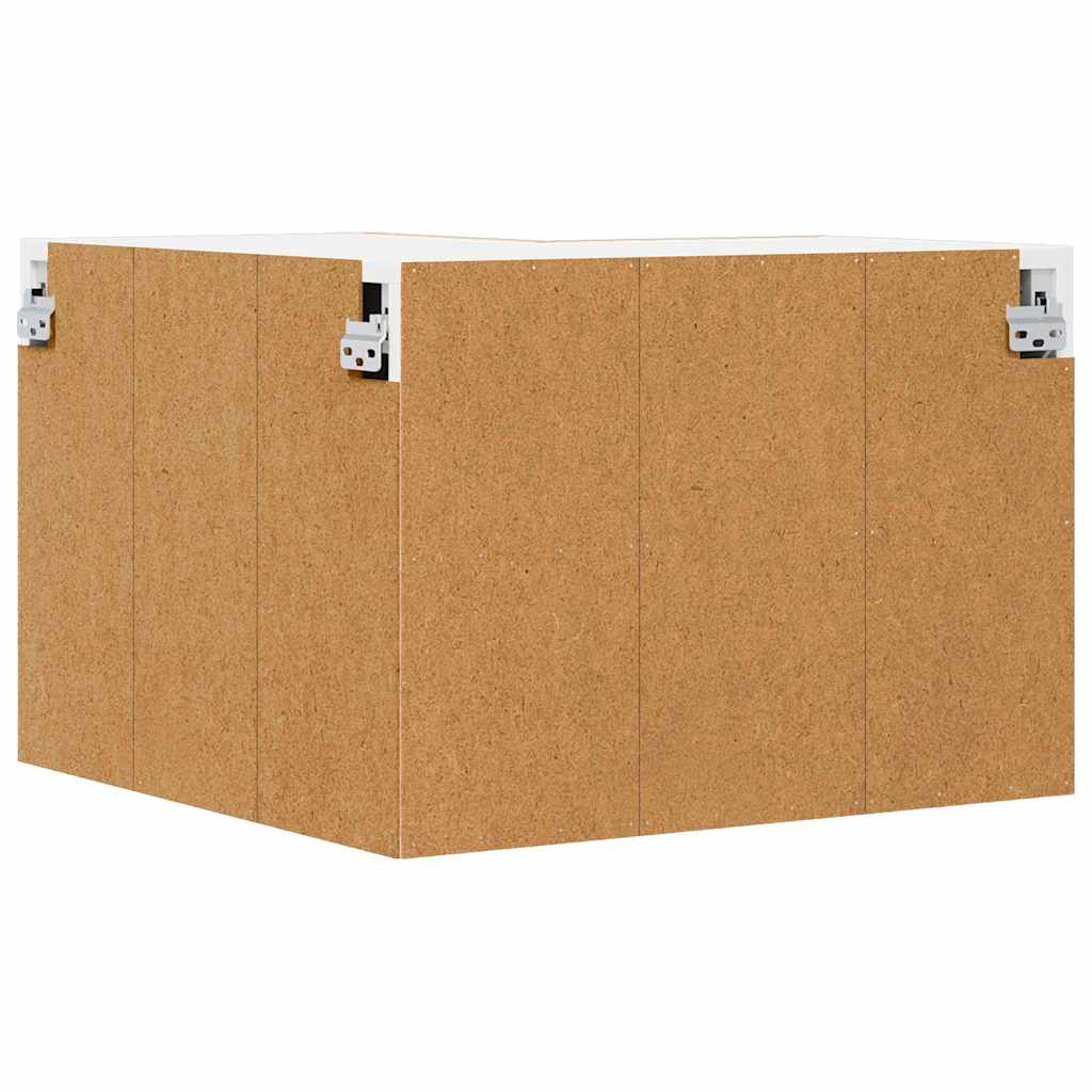 Hanging Cabinet Sonoma Oak and White 57 x 57 x 40 cm