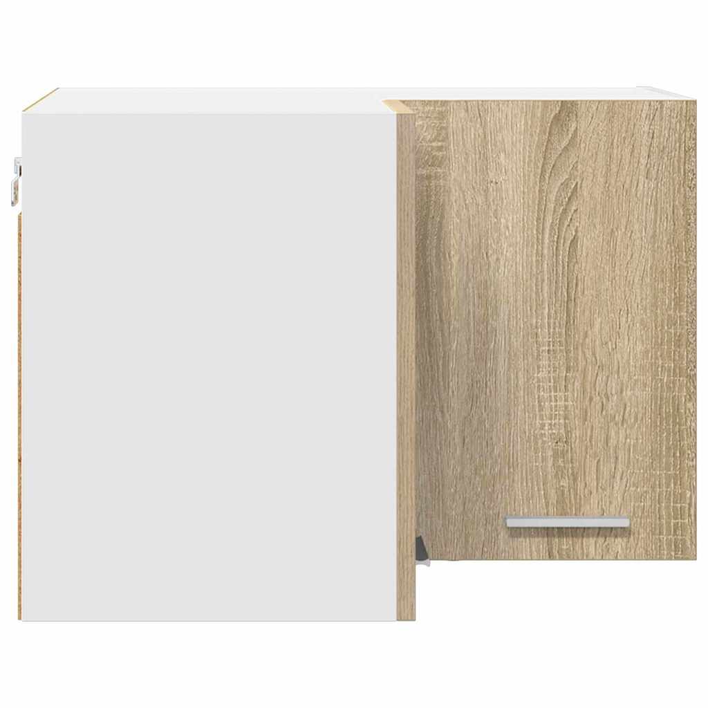 Hanging Cabinet Sonoma Oak and White 57 x 57 x 40 cm