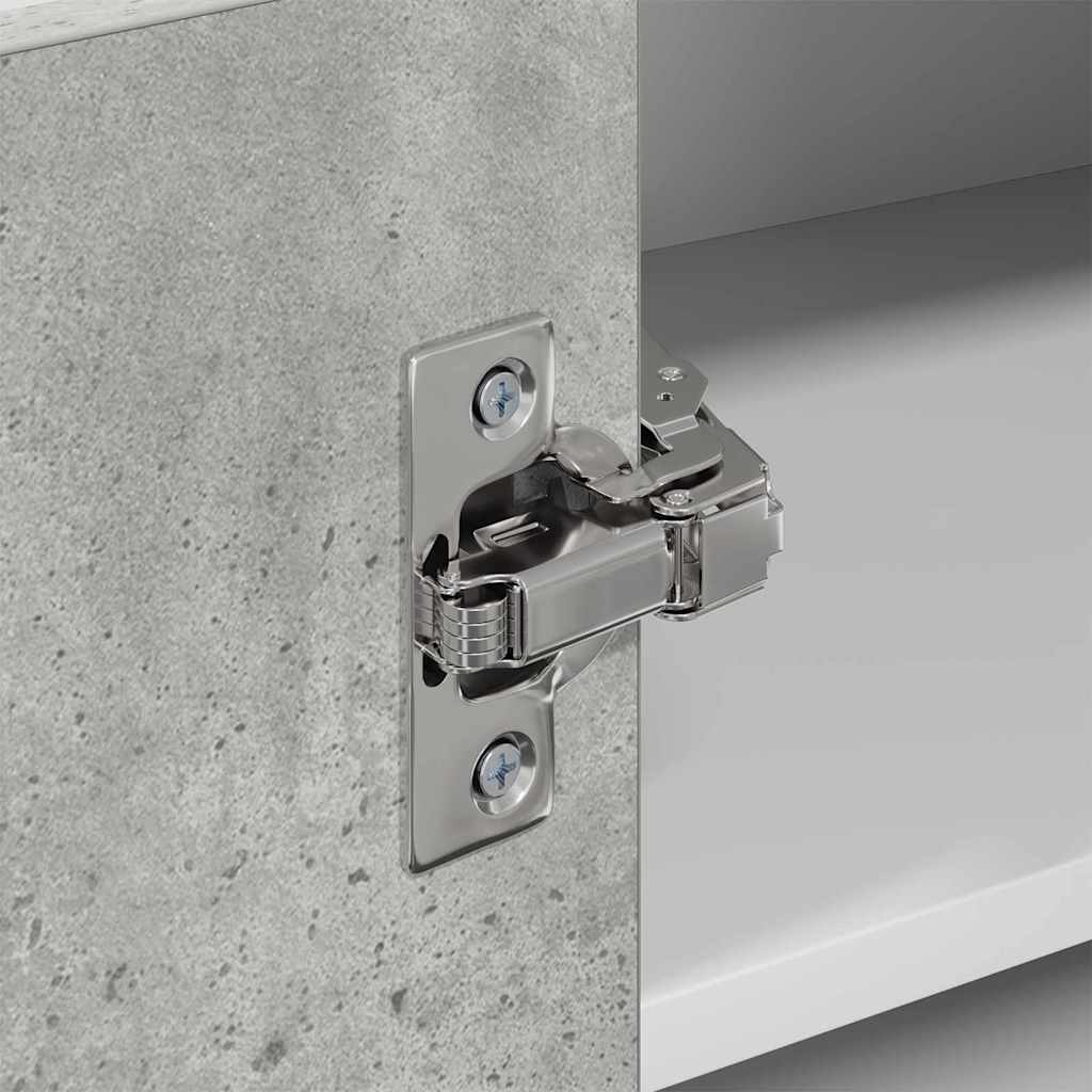 Hanging Cabinet Concrete Grey and White 57 x 57 x 40 cm
