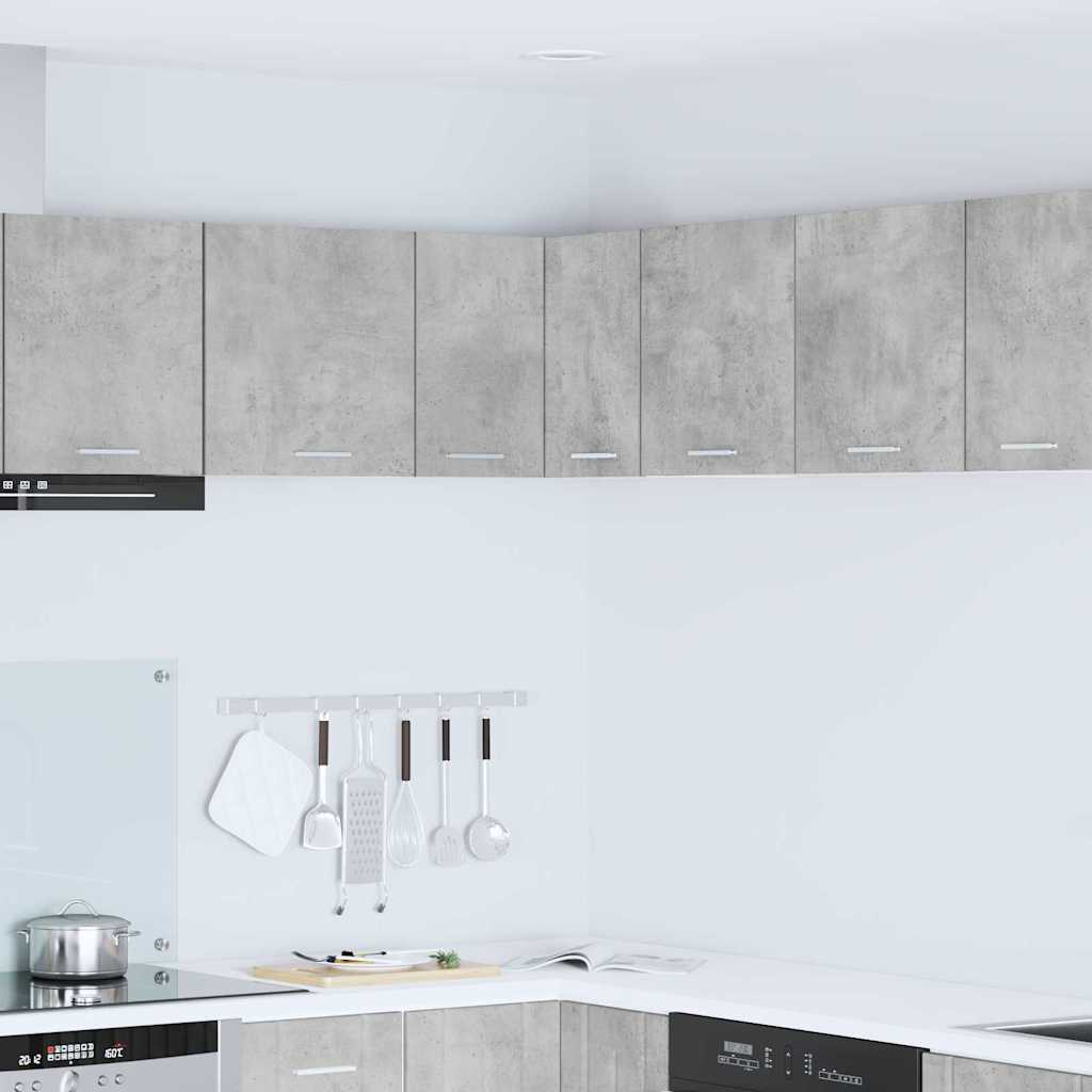 Hanging Cabinet Concrete Grey and White 57 x 57 x 40 cm