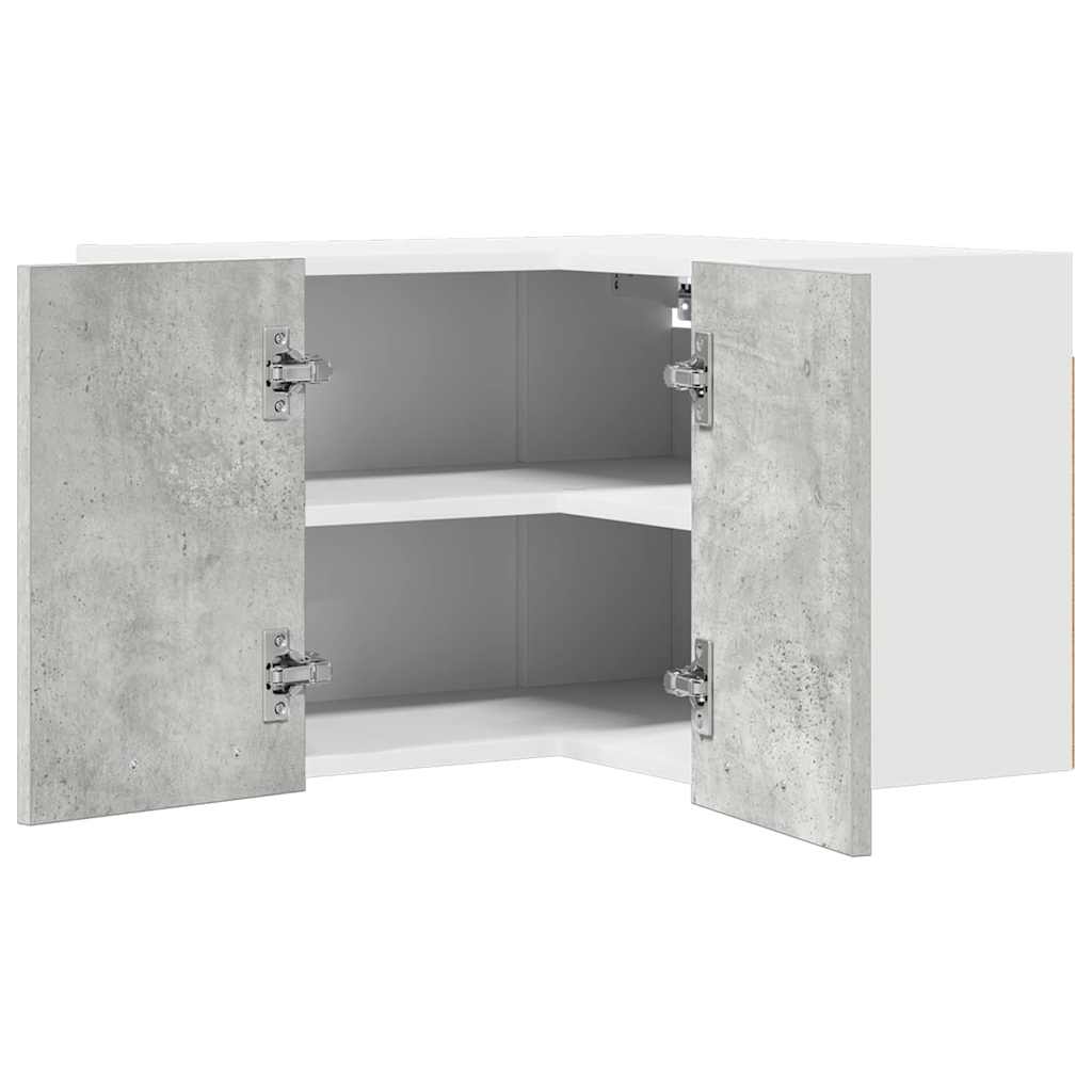 Hanging Cabinet Concrete Grey and White 57 x 57 x 40 cm