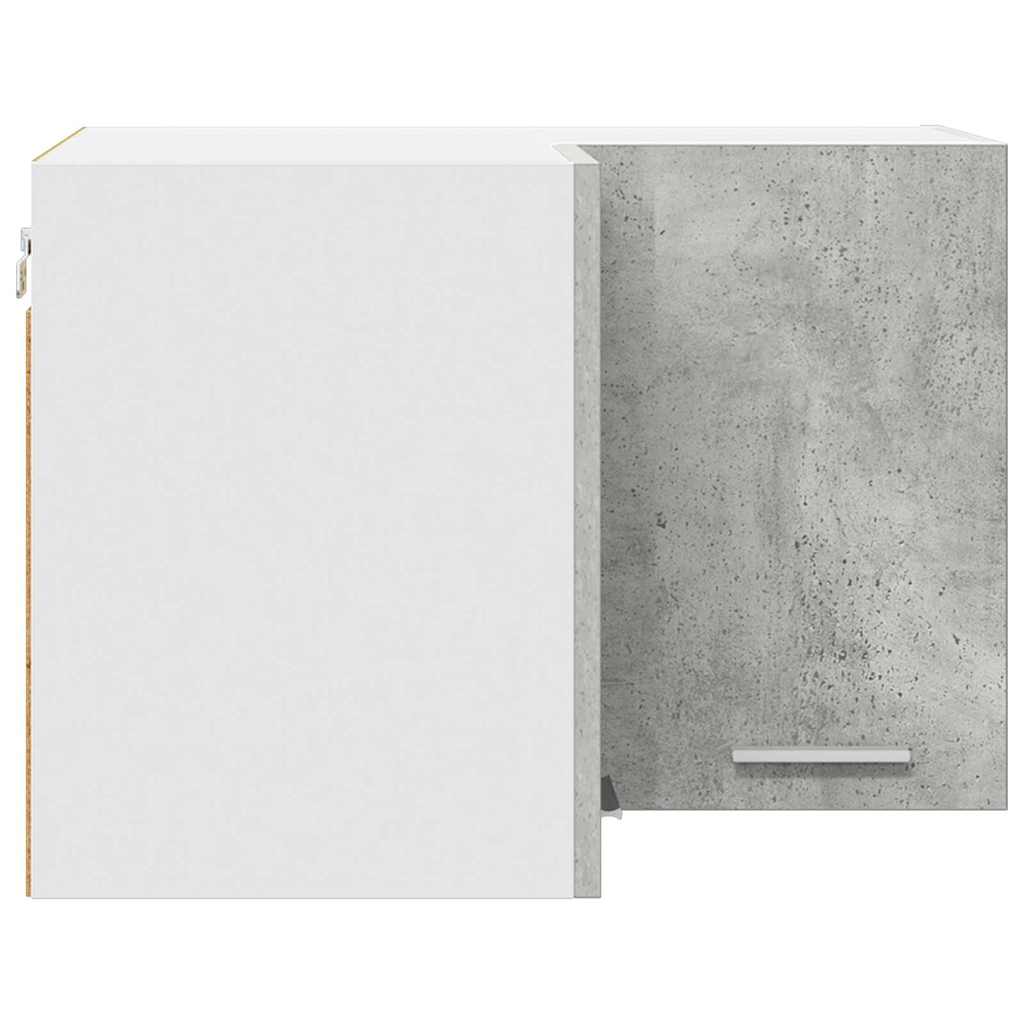Hanging Cabinet Concrete Grey and White 57 x 57 x 40 cm