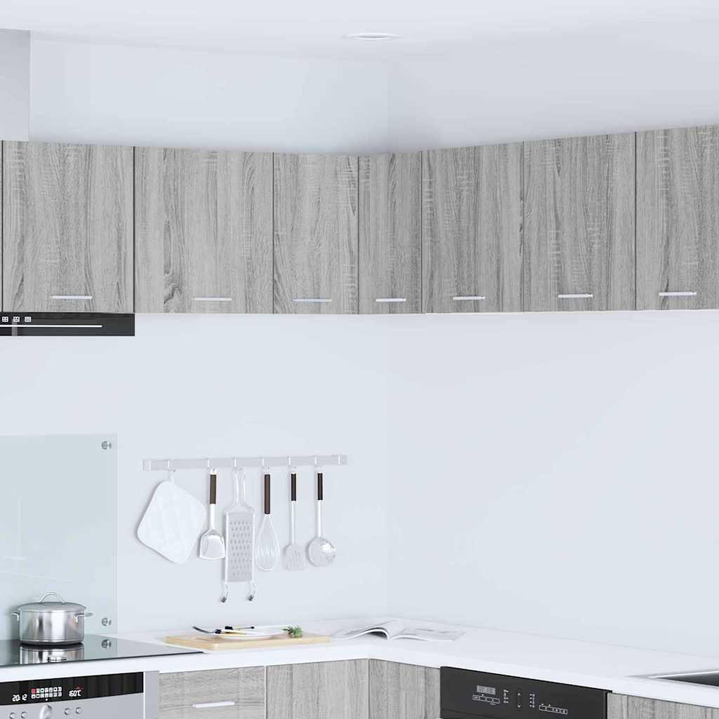 Hanging Cabinet Grey Sonoma and White 57 x 57 x 40 cm