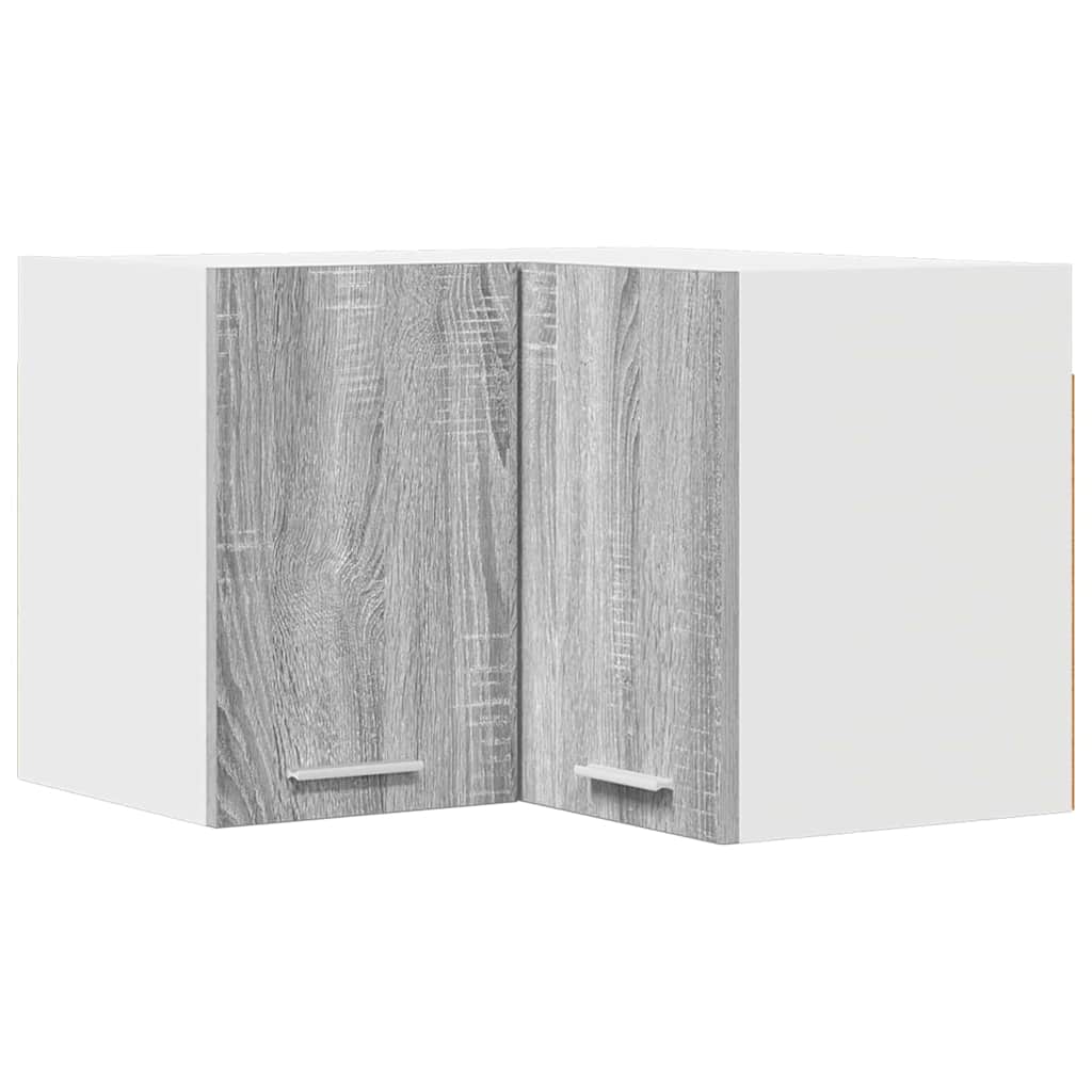 Hanging Cabinet Grey Sonoma and White 57 x 57 x 40 cm
