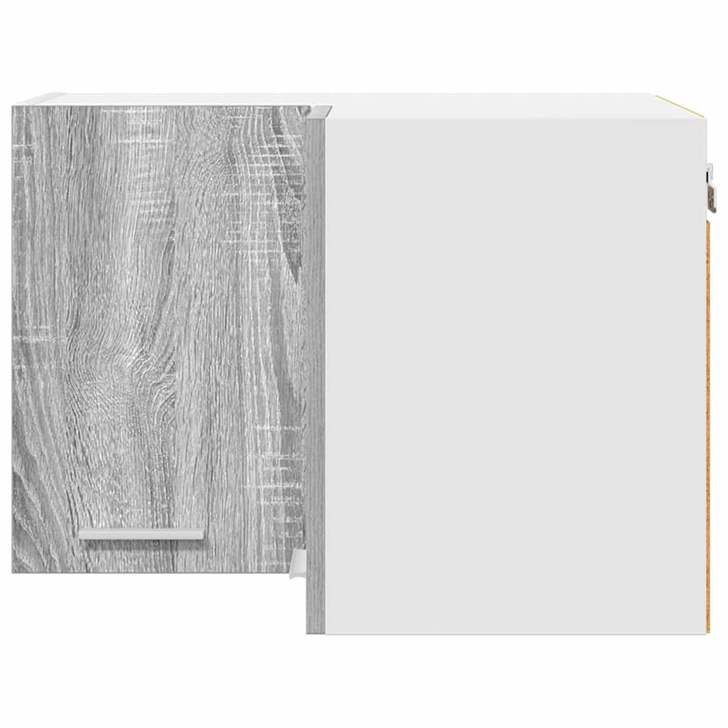Hanging Cabinet Grey Sonoma and White 57 x 57 x 40 cm