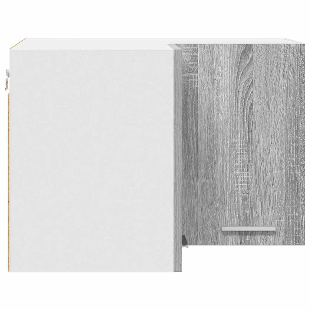 Hanging Cabinet Grey Sonoma and White 57 x 57 x 40 cm