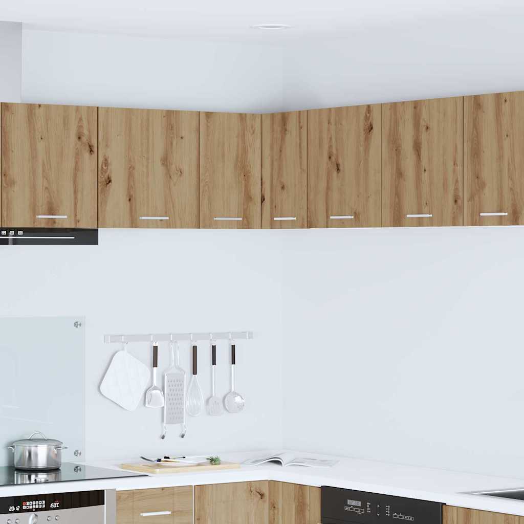 Hanging Cabinet Artisan Oak and White 57 x 57 x 40 cm