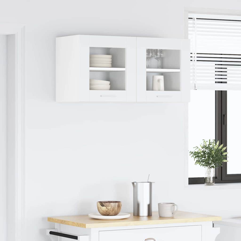 Hanging Cabinet 2 pcs White 40 x 31 x 40 cm Engineered Wood