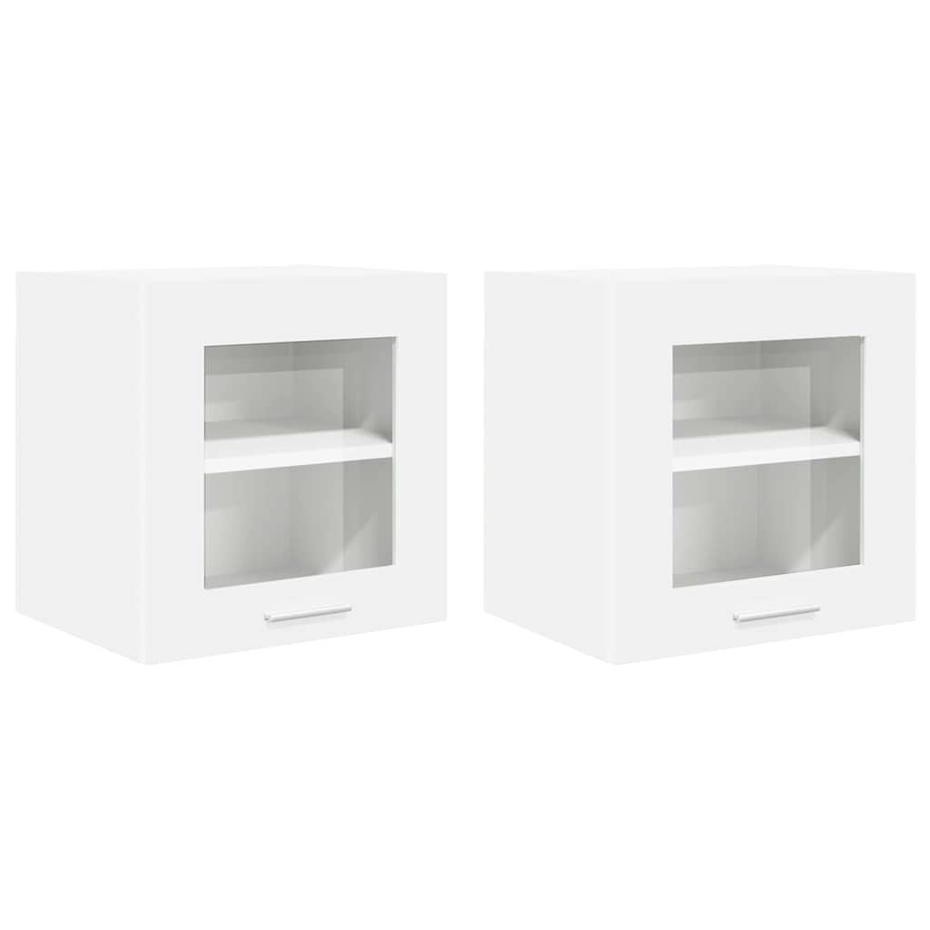 Hanging Cabinet 2 pcs White 40 x 31 x 40 cm Engineered Wood