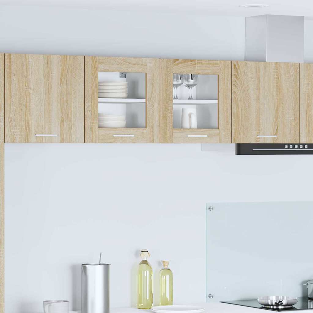Hanging Cabinet with Storage 2 pcs Sonoma Oak 40 x 31 x 40 cm