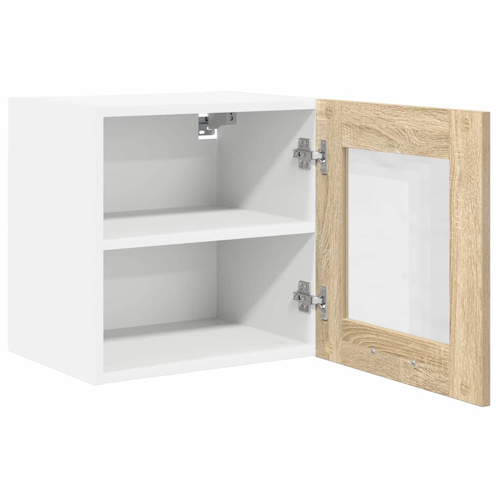 Hanging Cabinet with Storage 2 pcs Sonoma Oak 40 x 31 x 40 cm