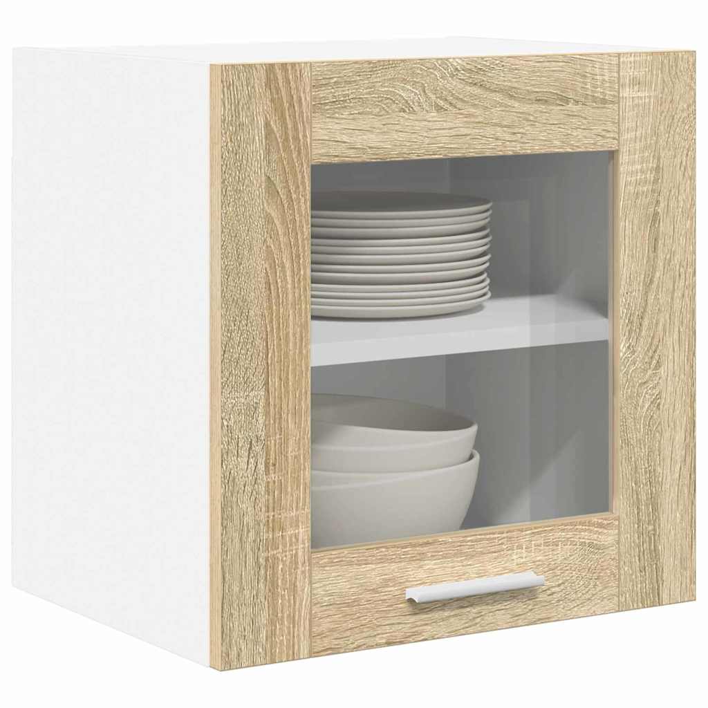 Hanging Cabinet with Storage 2 pcs Sonoma Oak 40 x 31 x 40 cm