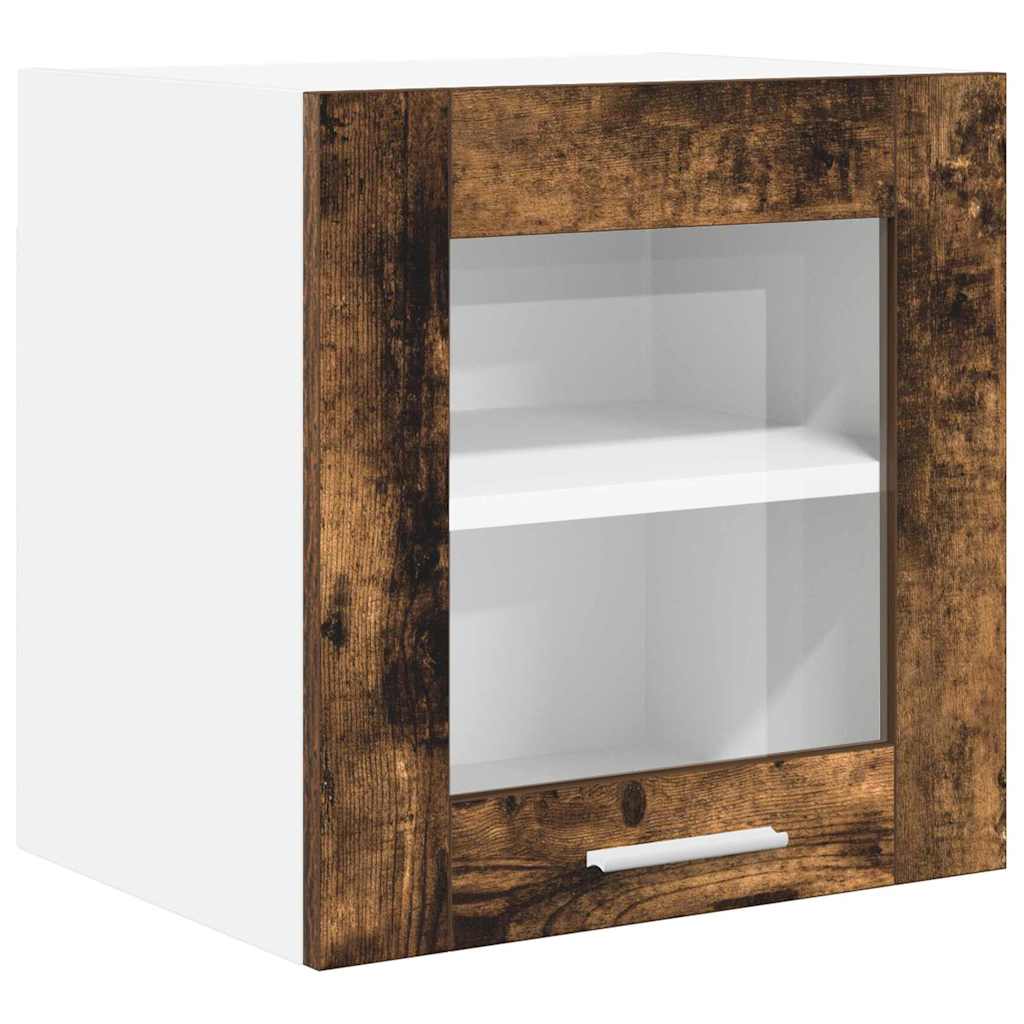 Hanging Cabinet with Storage 2 pcs Smoked Oak 40 x 31 x 40 cm