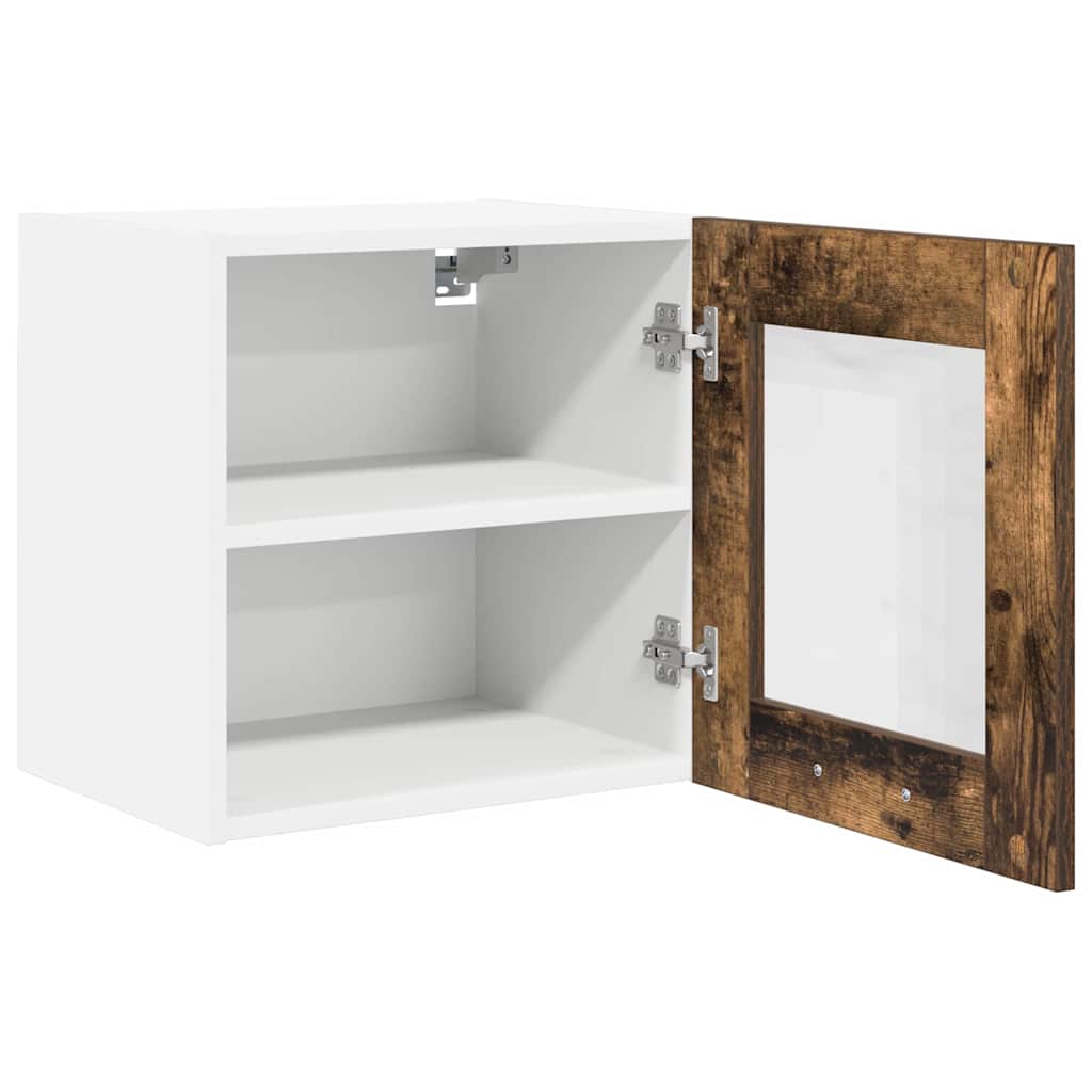 Hanging Cabinet with Storage 2 pcs Smoked Oak 40 x 31 x 40 cm