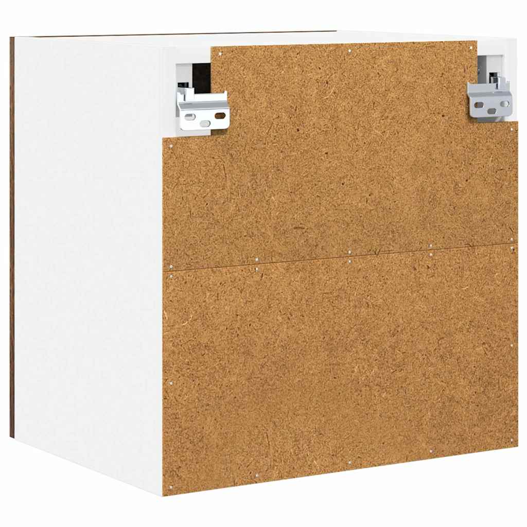 Hanging Cabinet with Storage 2 pcs Smoked Oak 40 x 31 x 40 cm